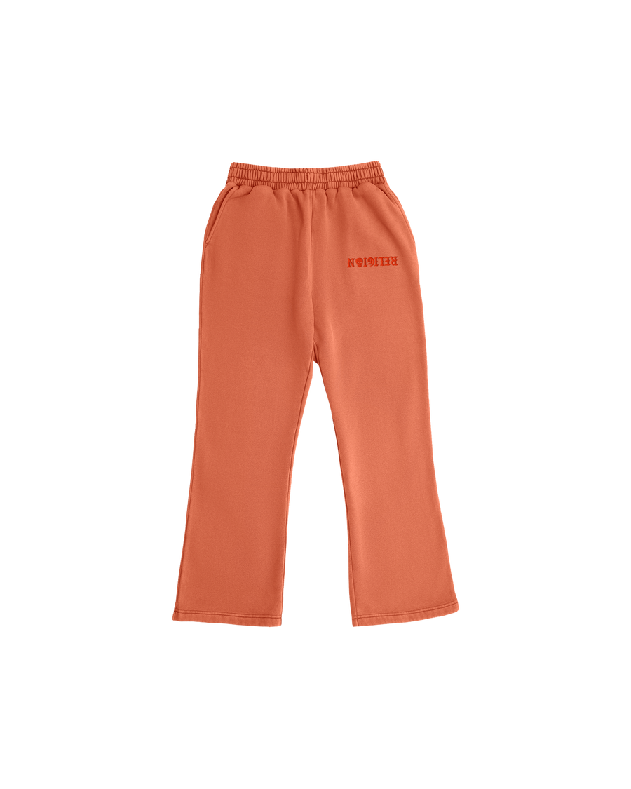 No Religion Sweatpants — Orange — front